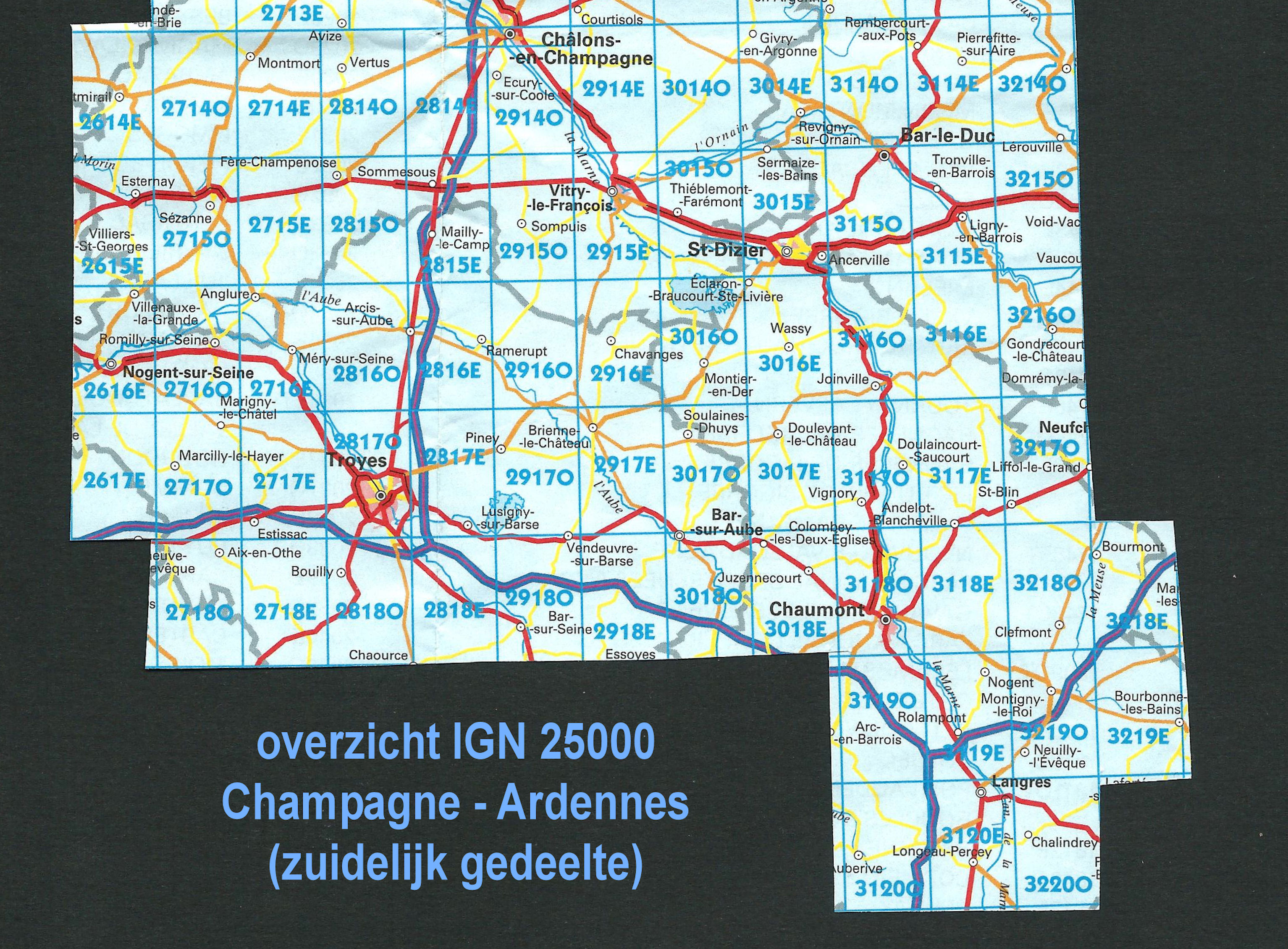 Wandelkaart Topografische Kaart 3016O SB Serie Bleue Montier En Der