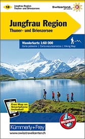 Wandelkaart 18 Jungfrau Region - Thuner und Brienzersee | Kümmerly & Frey