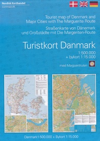 Wegenkaart - landkaart Turiskort Danmark - Denemarken | Scanmaps