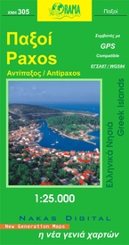 Wandelkaart 305 Paxos - Antipaxos | Orama