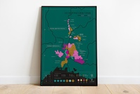 Rhône - Carte du vin | Wijnkaart | 50 x 70 cm
