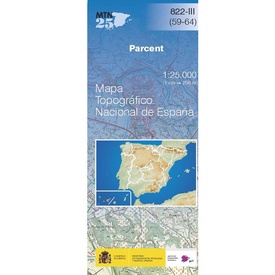 Topografische kaart 822-III Parcent | CNIG - Instituto Geográfico Nacional