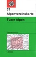 Wandelkaart 33 Alpenvereinskarte Tuxer Alpen | Alpenverein