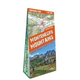 Wandelkaart Trekking map Montenegro Mountains | TerraQuest