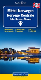 Wegenkaart - landkaart 2 Regional maps - Norway Noorwegen Centr. - Oslo/Bergen/Alesund | Kümmerly & Frey