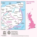 Wandelkaart - Topografische kaart 179 Landranger Canterbury & East Kent, Dover & Margate | Ordnance Survey
