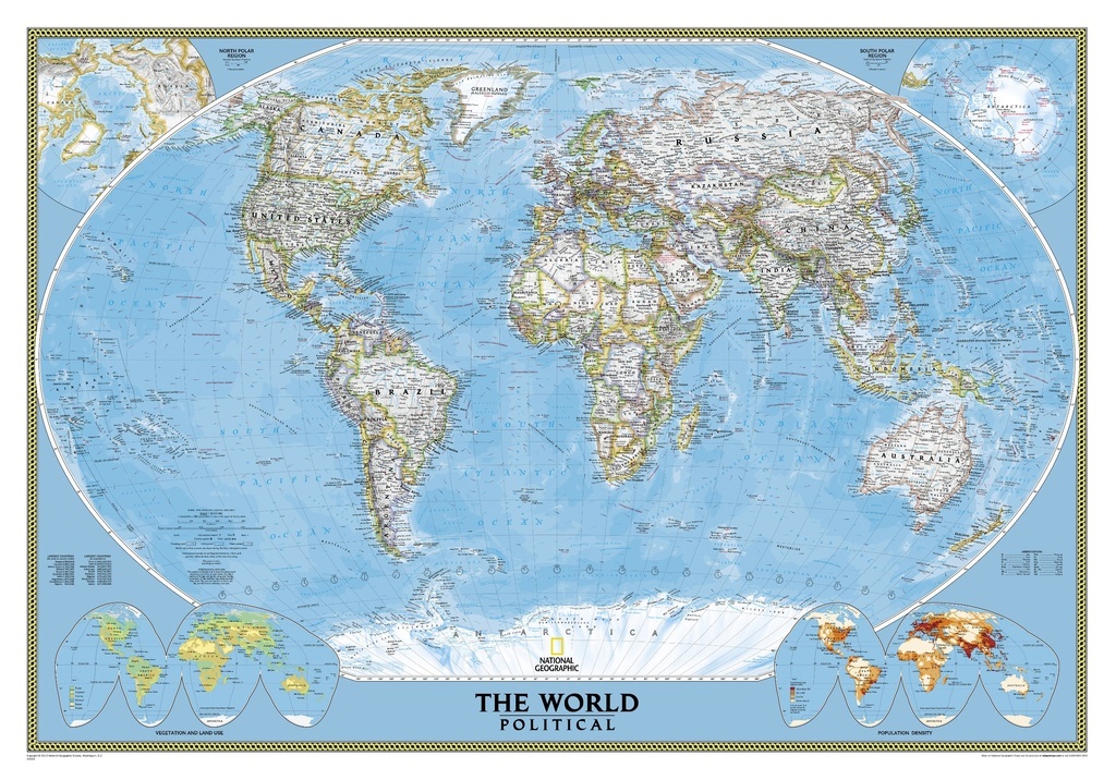 volwassen Donder twintig Wereldkaart 85P Wereld politiek, world political, 280 x 193 cm | National  Geographic | 0426332362157 | Reisboekwinkel De Zwerver