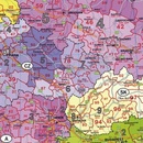 Wandkaart Europa met postcodes | 114 x 97 cm | Freytag & Berndt