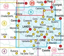 Wandelkaart 9 Basse Valli di Lanzo - Alto Canavese - la Mandria | Fraternali Editore