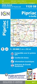 Wandelkaart - Topografische kaart 1120 SB - Serie Bleue Pipriac – La Gacilly | IGN - Institut Géographique National