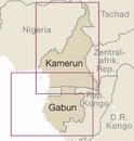 Wegenkaart - landkaart Kameroen - Gabon, Kamerun - Gabun | Reise Know-How Verlag