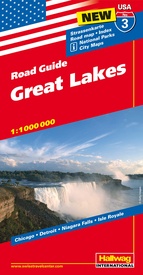 Wegenkaart - landkaart 3 USA Road guides USA Grote Meren | Hallwag