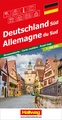 Wegenkaart - landkaart Duitsland zuid - Deutschland sud | Hallwag