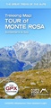 Wandelkaart Tour of Monte Rosa Trekking Map | Knife Edge Outdoor