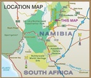 Wandelkaart Namibia: Fish River Canyon | Slingsby Maps