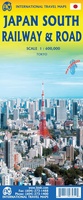 Japan Zuid spoorweg en wegenkaart