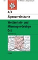 Wandelkaart 04/3 Alpenvereinskarte Wetterstein und Mieminger Gebirge - Ost | Alpenverein
