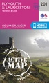 Wandelkaart - Topografische kaart 201 Landranger Active Plymouth / Launceston | Ordnance Survey