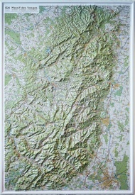 Reliëfkaart 60177 Massif des Vosges - Vogezen met voelbaar 3D reliëf | 80 x 113 cm | IGN - Institut Géographique National