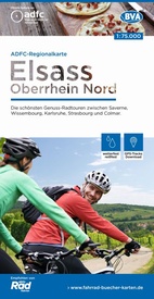 Fietskaart ADFC Regionalkarte Elsass - Oberrhein Nord - Elzas en Vogezen | BVA BikeMedia