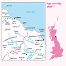 Wandelkaart - Topografische kaart 067 Landranger Duns, Dunbar & Eyemouth area | Ordnance Survey