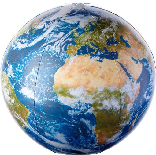 Pijl Eerbetoon Wonen Opblaasbare wereldbol - globe Aarde NASA Satellietbeeld Giga | Orbis |  0081539736271 | Reisboekwinkel De Zwerver