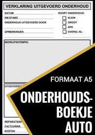 Reisgids Onderhoudsboekje Auto - Universeel Reparatie Boek | Brave New Books