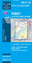 Wandelkaart Topografische Kaart 2917o Piney Lacs De La Foret D Orient Ign Institut Geographique National 9782758506539 Reisboekwinkel De Zwerver