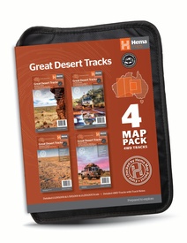 Wegenkaart - landkaart Great Desert Tracks 4 Map Pack | Hema Maps