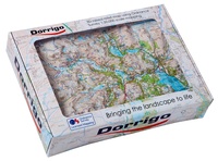 Ambleside reliëf kaart A4 gift box