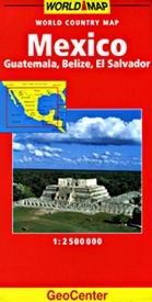 Wegenkaart  - landkaart Mexico, Guatemala, Belize, El Salvador World Country Map | Geo Center