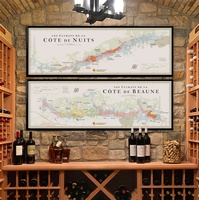 Climats de la Côte de Nuits + Côte de Beaune | 150 x 50