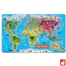 Legpuzzel - Kinderwereldkaart Magnetic World Map | Janod