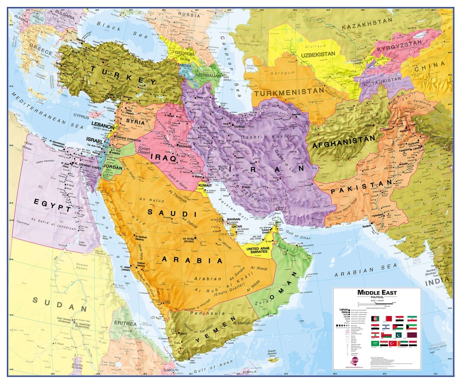 Wandkaart Middle East Midden Oosten 120 X 100 Cm Maps   813ff48bfaa7e99427e94333dd5c5c84 