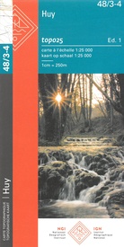 Wandelkaart - Topografische kaart 48/3-4 Topo25 Huy - Nandrin | NGI - Nationaal Geografisch Instituut