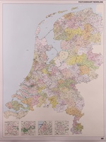 Nederland postcode | Gesatineerd | 100 x 130 cm