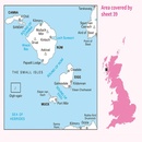 Wandelkaart - Topografische kaart 039 Landranger Rum, Eigg & Muck | Ordnance Survey
