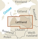 Wegenkaart - landkaart Lettland - Letland | Reise Know-How Verlag