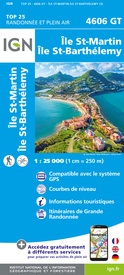 Wandelkaart - Wegenkaart - landkaart 4606GT Ile St-Martin - Sint Maarten | IGN - Institut Géographique National