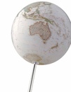 Wereldbol - Globe 22 Iron Executive  | Ø 30 cm | Nederlandstalig | met Verlichting | National Geographic