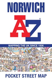 Stadsplattegrond Pocket Street Map Norwich | A-Z Map Company