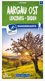 Wandelkaart 07 Aargau Ost / Lenzburg / Baden | Kümmerly & Frey