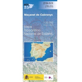 Topografische kaart 219-IV/II Maçanet de Cabrenys | CNIG - Instituto Geográfico Nacional