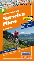 Surselva / Flims MTB kaart