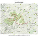 Wandelkaart Shropshire Way | Harvey Maps