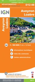 Wegenkaart - landkaart 721309 Aveyron - Lozère | IGN - Institut Géographique National