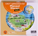 Opblaasbare wereldbol - globe Planeet Dieren ø 42 cm | Caly Toys