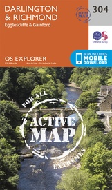 Wandelkaart - Topografische kaart 304 OS Explorer Map | Active Darlington / Richmond | Ordnance Survey