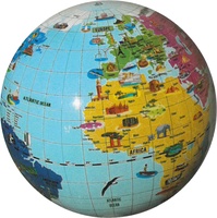 Inflatable globe 42 cm Marvels of the world