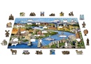 Legpuzzel World landmarks puzzel in hout 500 stuks | Wooden City